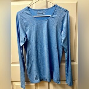 Under Armour Heatgear Blue Fitted Long Sleeve